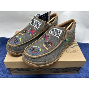 Twisted X Mens Size 11 Cellstretch VFW Casual Slip On Driving Moccasin Shoes New